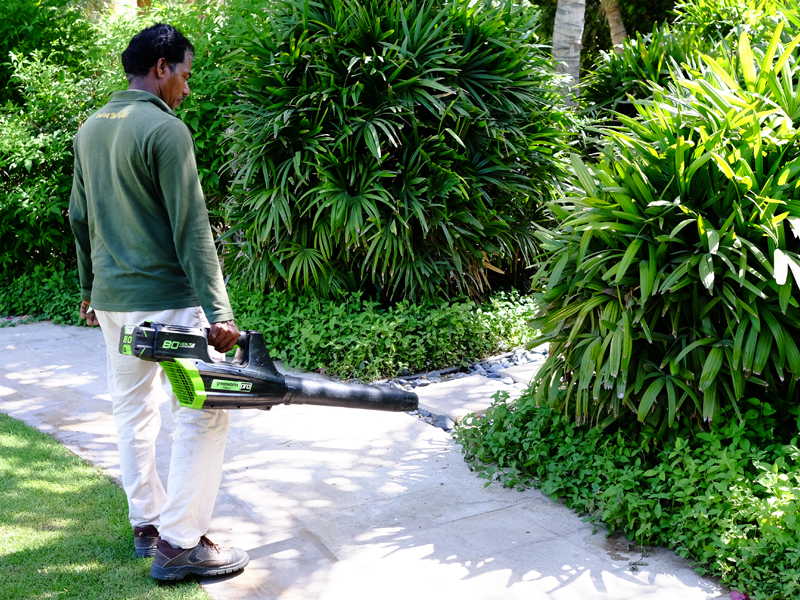Landscape maintenance carried out at Sofitel hotel