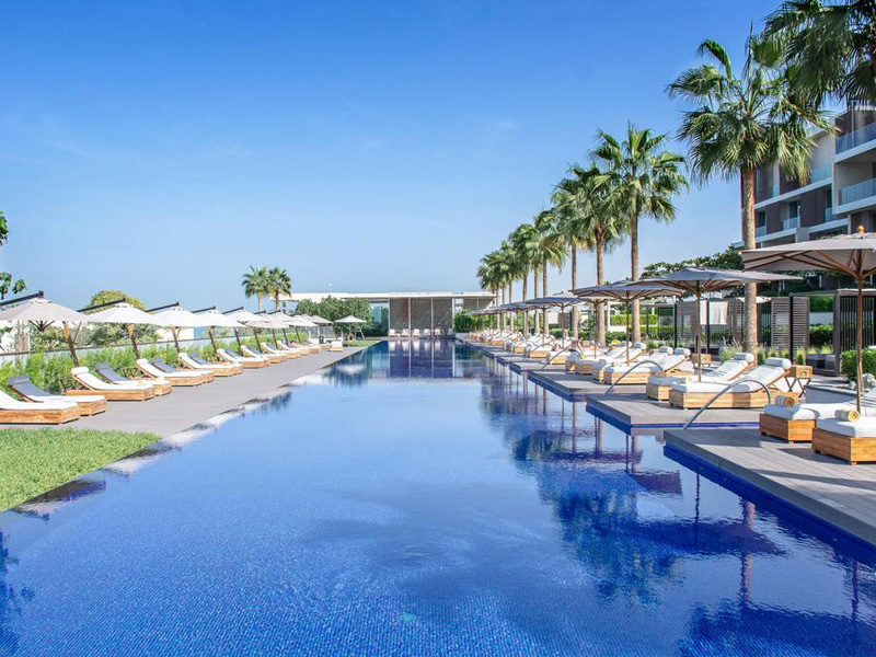 The Oberoi Al Zorah Swimming Pool constructed by Desert Leisure