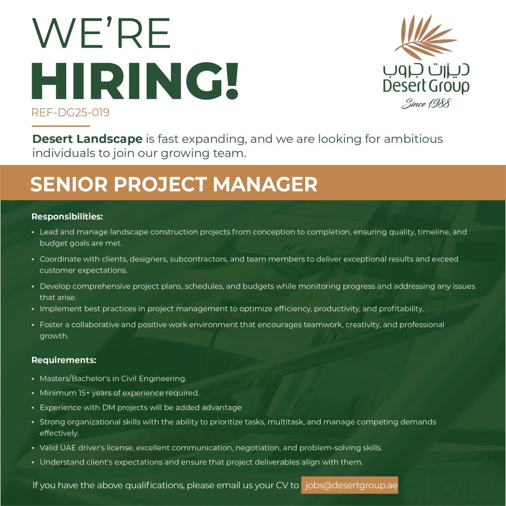 DG25-019-SENIOR PROJECT MANAGER