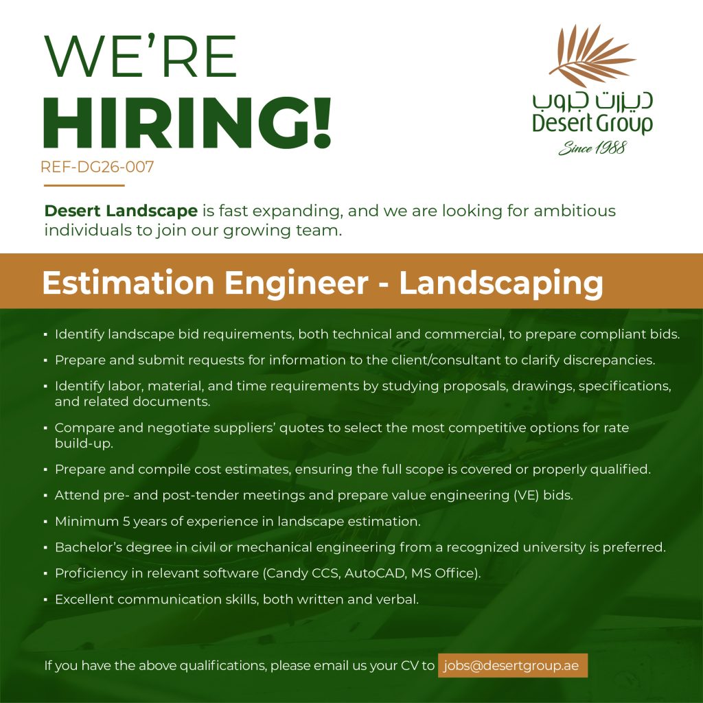 DG26-007- Estimation Engineer