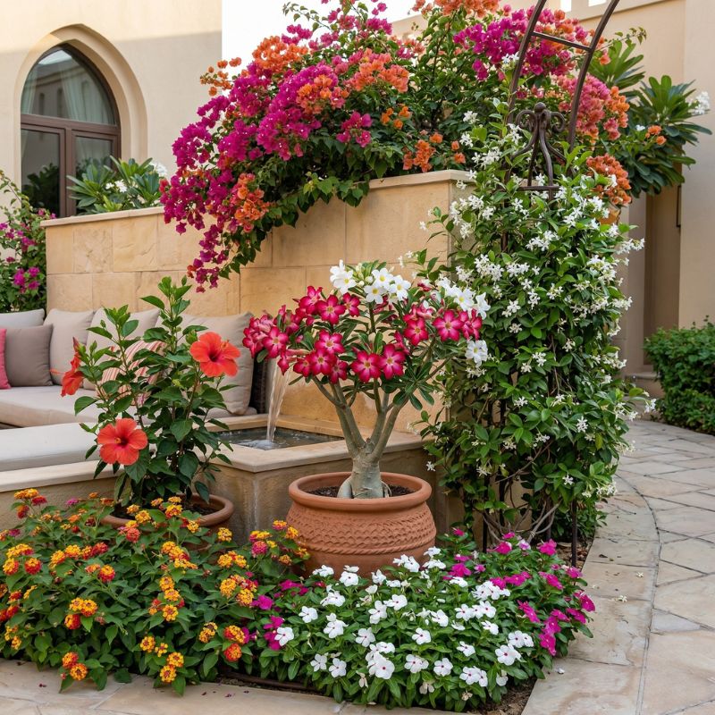 flowering-plants-villa-garden-uae