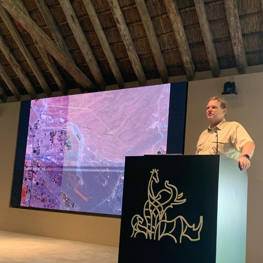 Technical presentation on sustainable landscape design and habitat creation within ecological infrastructure projects.