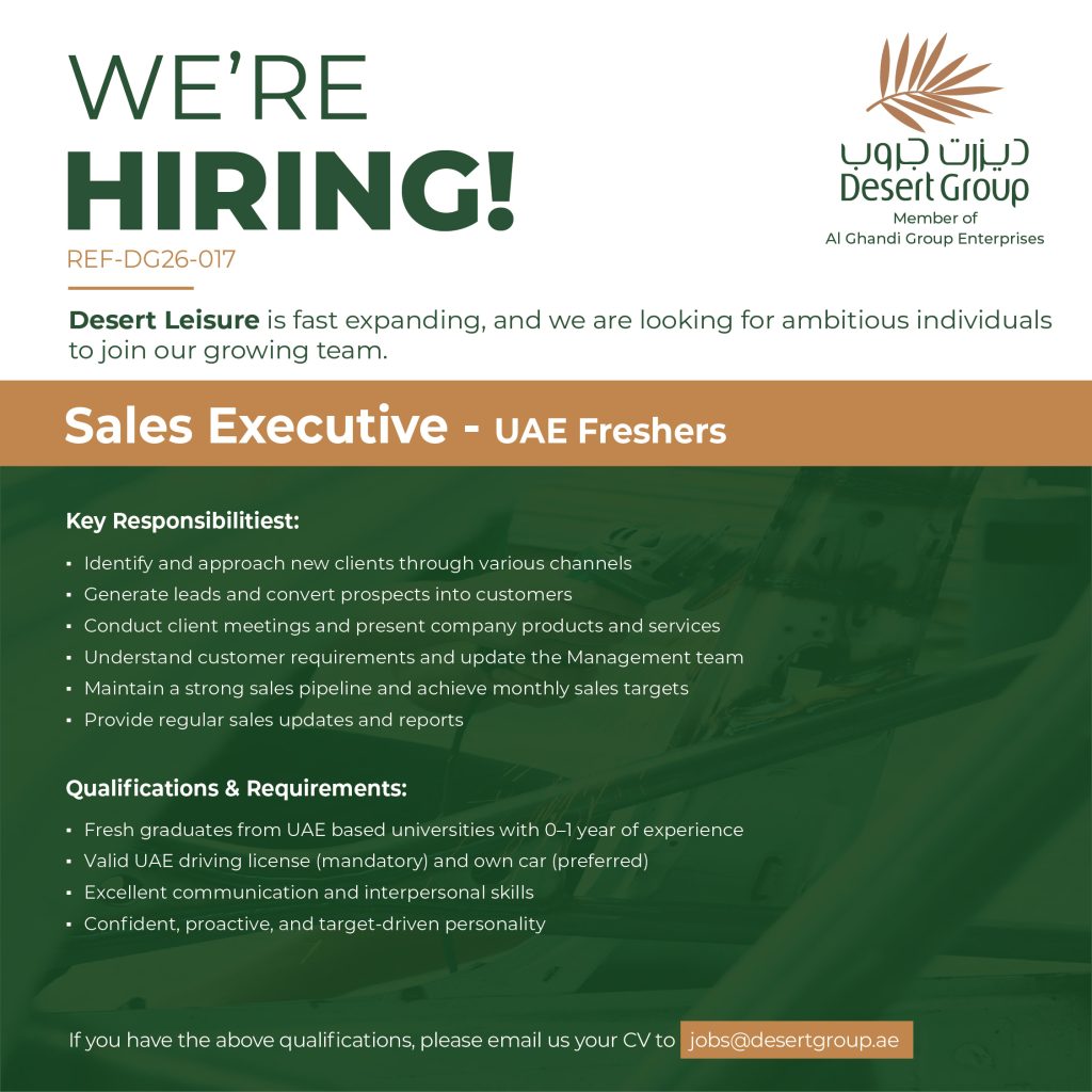 DG26-017 - Sales Executive