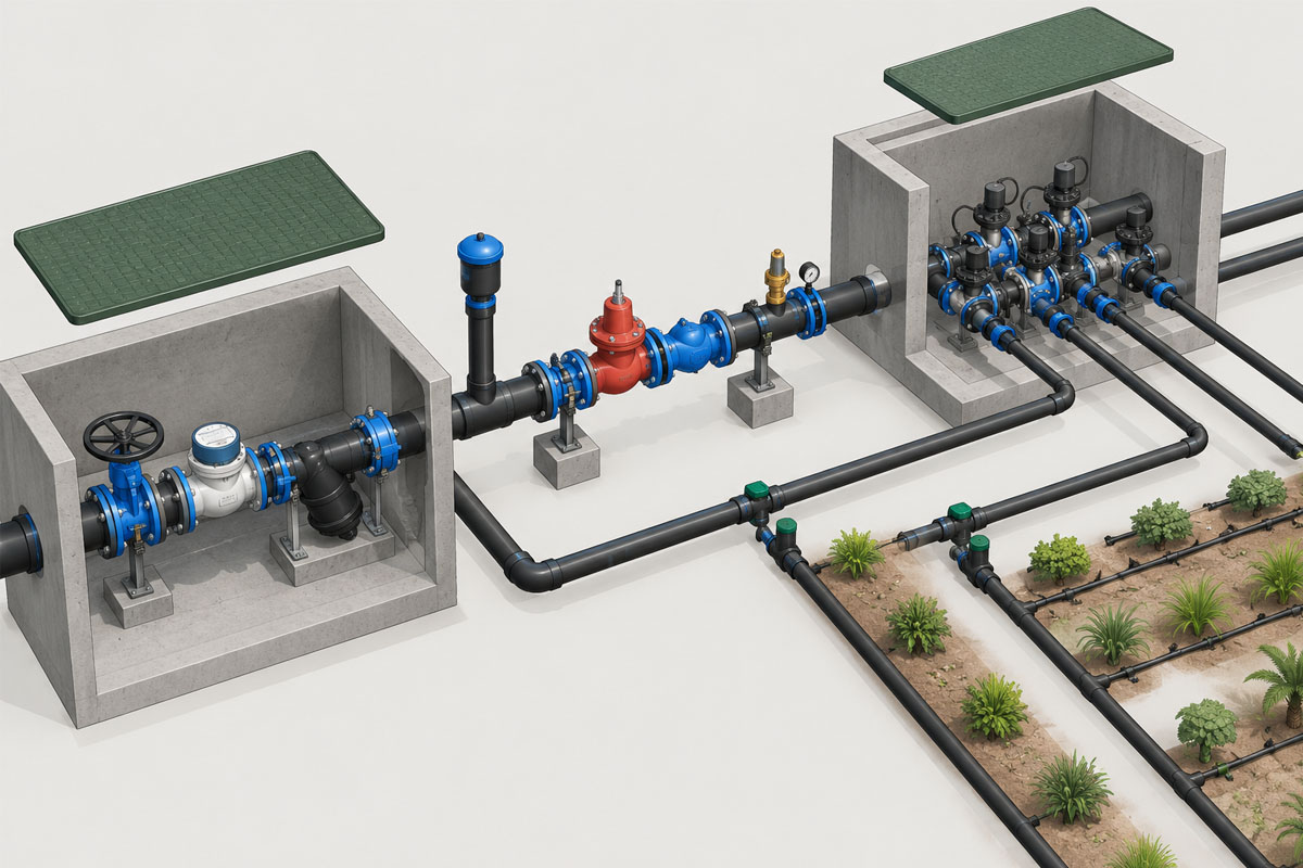 irrigation-bim-revit-pipe-network-model