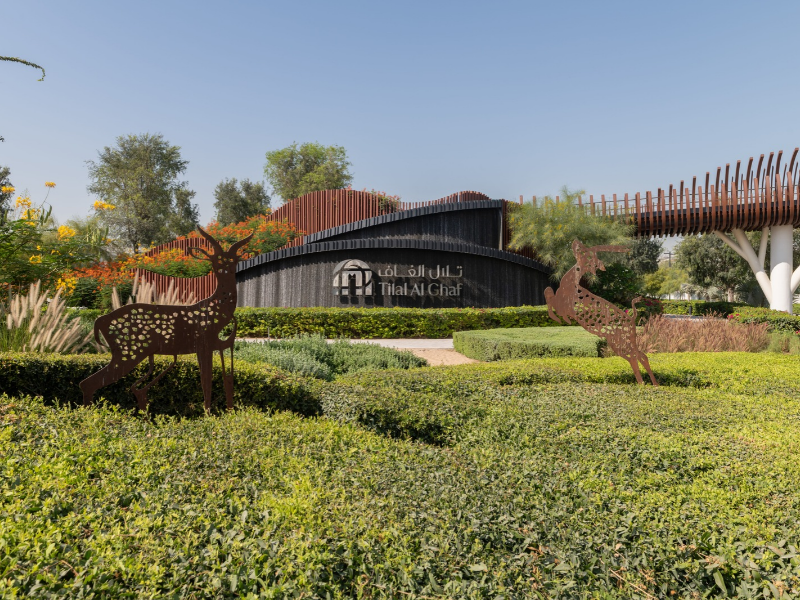 Tilal Al Ghaf gateway bridge in Dubai, designed by desert INK, Desert Group’s landscape architecture firm